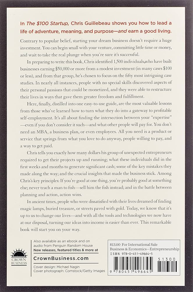 The $100 Startup by Chris Guillebeau