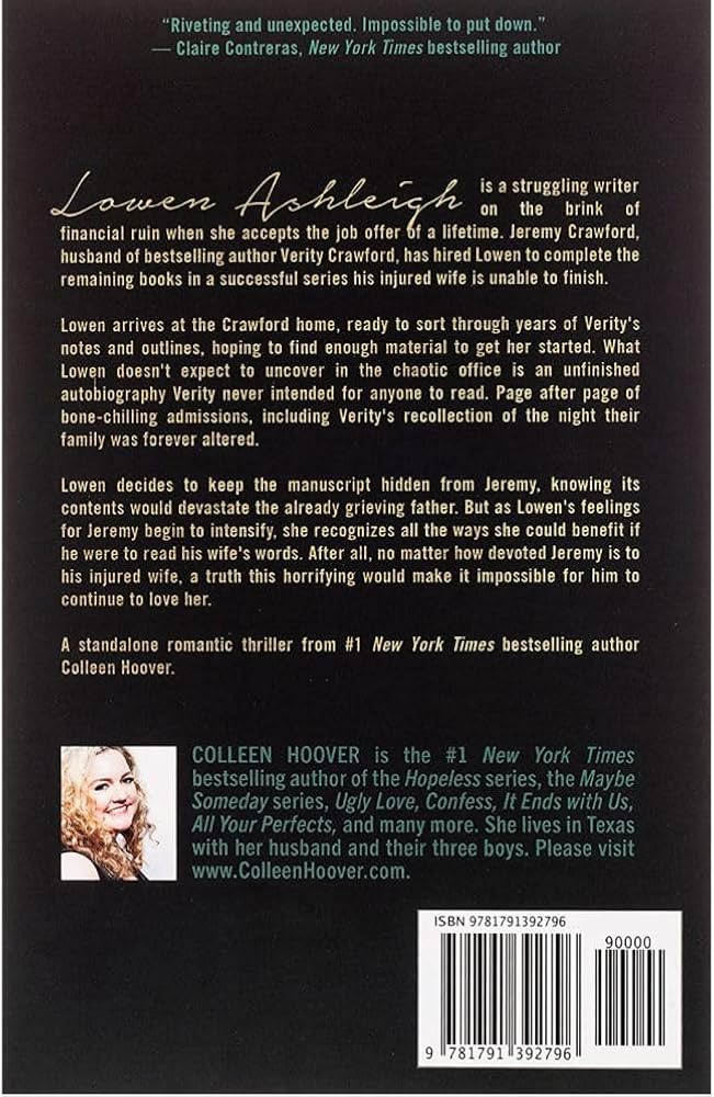 Verity by Colleen Hoover