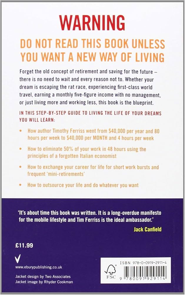 The 4-Hour Workweek by Tim Ferriss