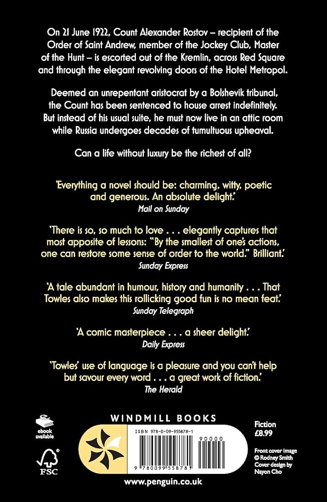 A Gentleman in Moscow by Amor Towles