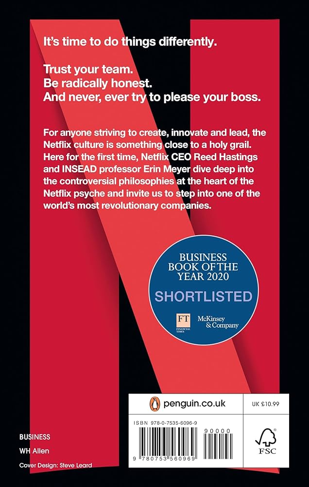 No Rules Rules: Netflix and the Culture of Reinvention by Reed Hastings and Erin Meyer
