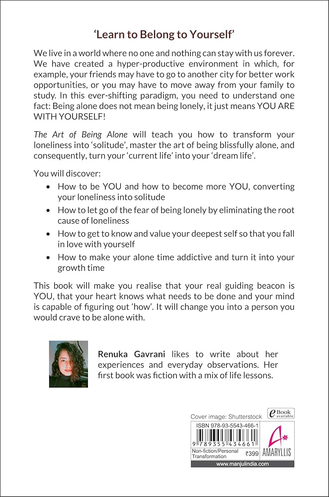 The Art of Being Alone by By Renuka Gavrani