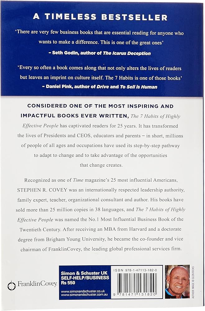 The 7 Habits of Highly Effective People by Stephen R. Covey