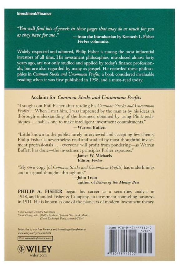 Common Stocks and Uncommon Profits by Philip A. Fisher